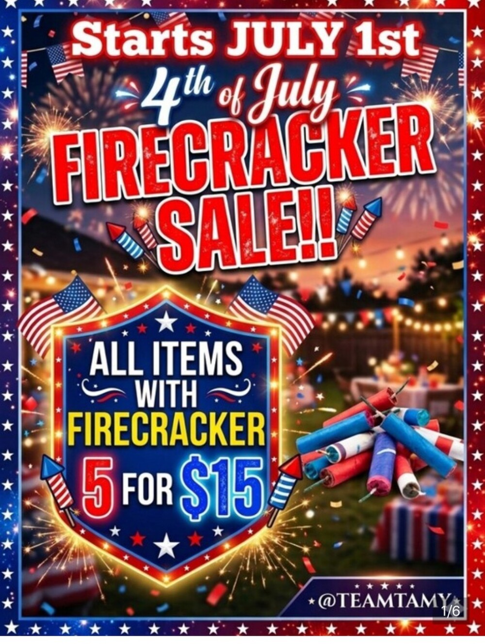 🧨🧨All items marked with firecracker 🧨 🧨 5 for $15